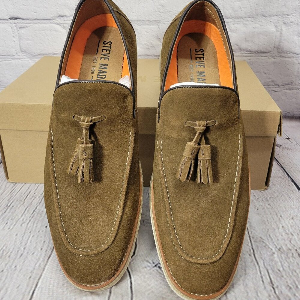 Steve Madden Men's Zander Slip-on Tassel Loafers - Tobacco